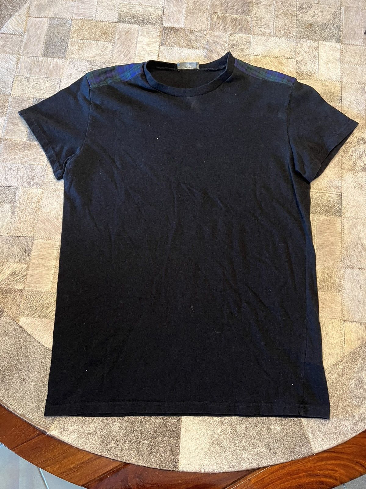 Dior Dior Black/Plaid Tee Size US M / EU 48-50 / 2 - 1 Thumbnail