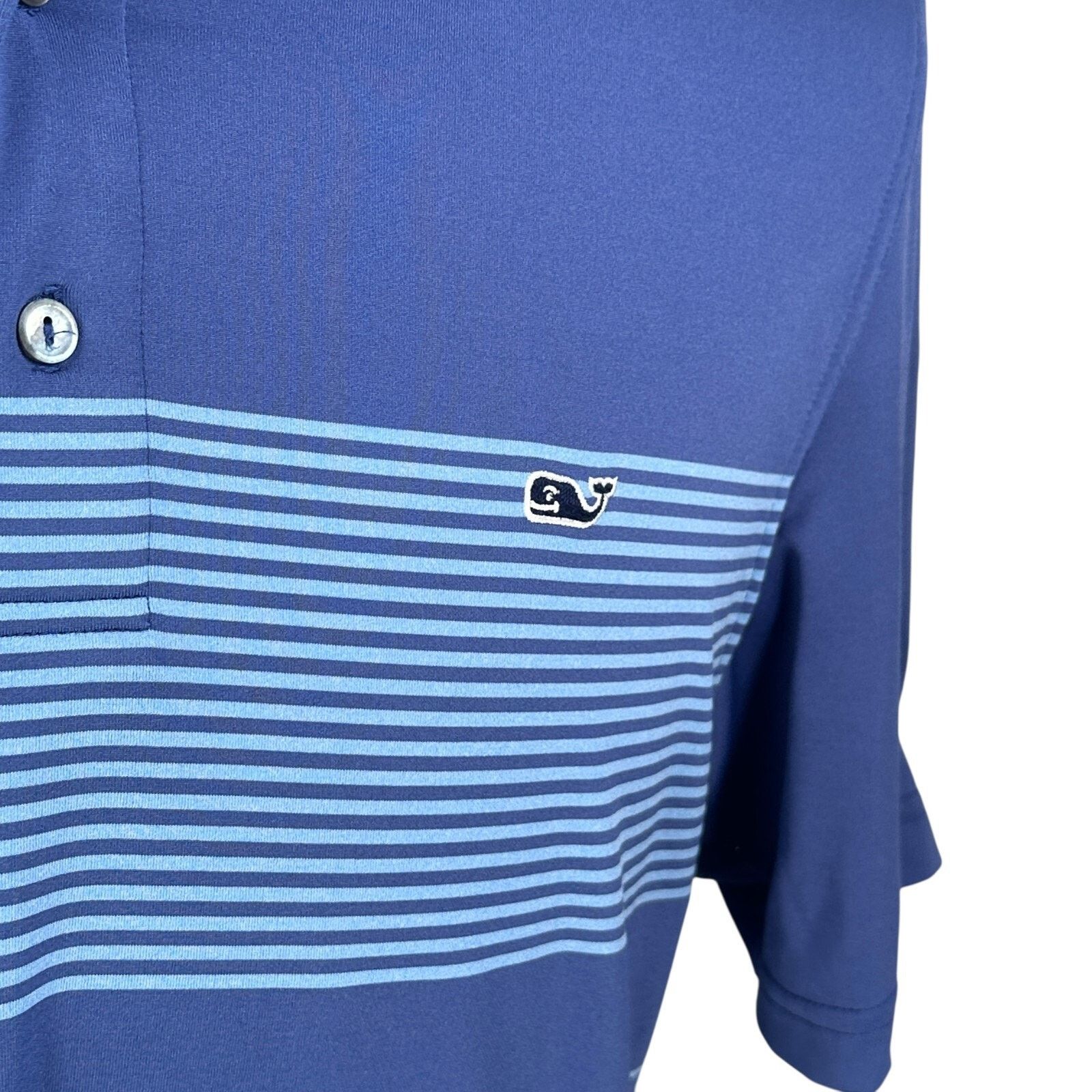 Vineyard Vines Vineyard Vines Performance Polo Shirt Men’s M Striped Blue Size US M / EU 48-50 / 2 - 3 Thumbnail