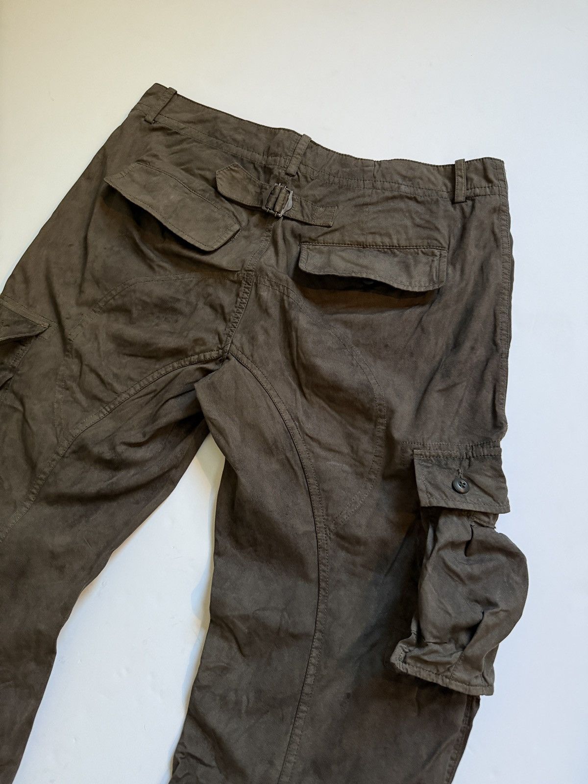Katharine Hamnett London Katharine Hamnett overdyed flared cargo pant Size US 33 - 2 Thumbnail