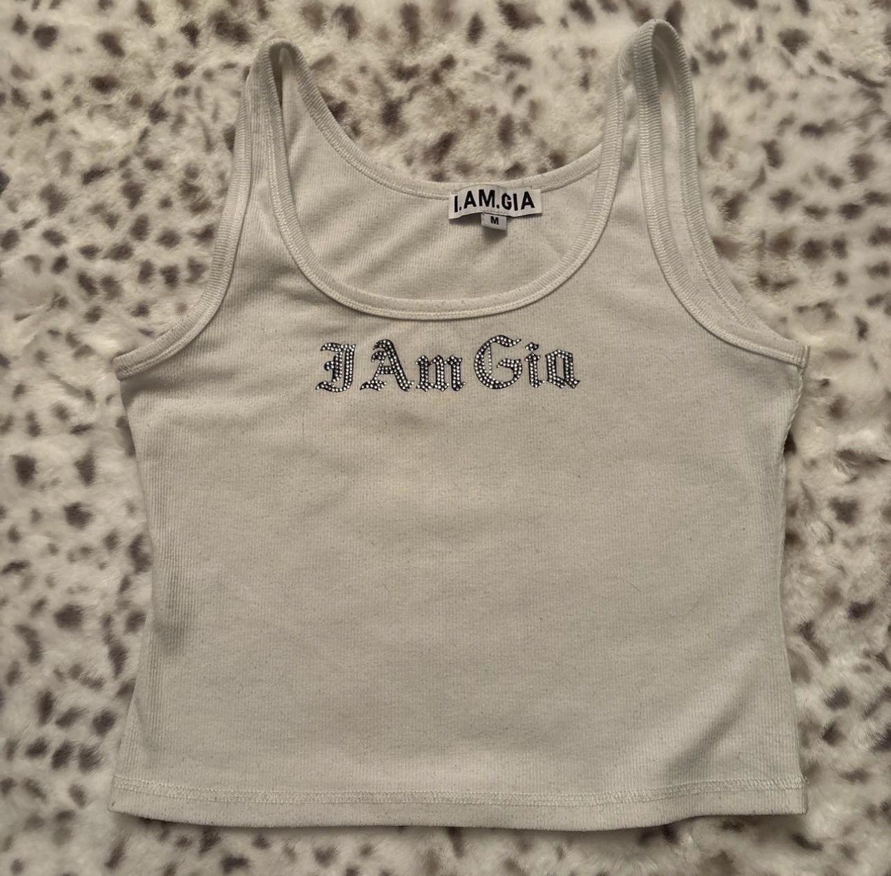 I.AM.GIA IAMGIA Rhinestone Tank Top Size M / US 6-8 / IT 42-44 - 1 Thumbnail