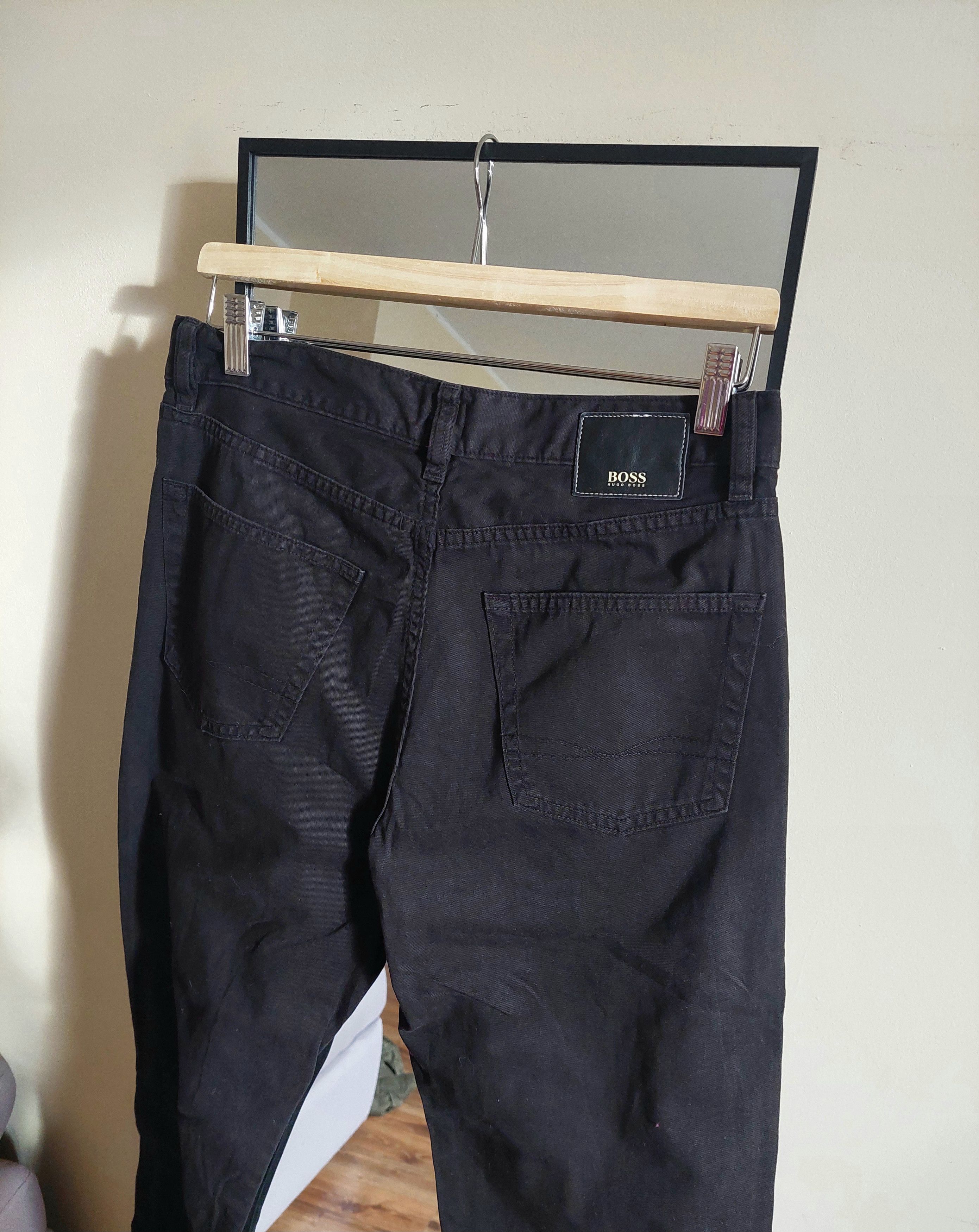 Hugo Boss Hugo Boss black denim trousers wide legs Size 27" / US 4 / IT 40 - 2 Thumbnail