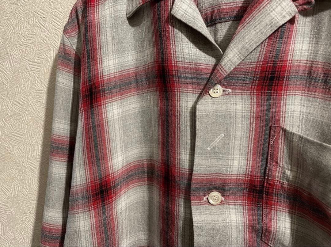 Number (N)ine Archive SS09 "The Lonesome Heroes" Plaid Camp Collar Shirt Size US M / EU 48-50 / 2 - 4 Thumbnail