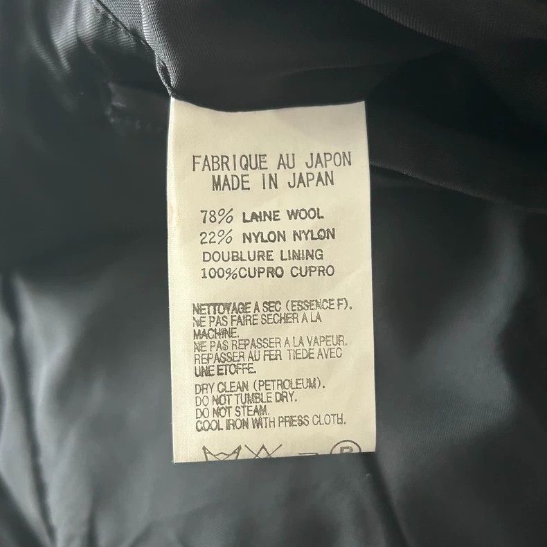 Yohji Yamamoto Yohji Yamamoto Yohji Yamamoto Asymmetrical Wool Suit Jacke Size US S / EU 44-46 / 1 - 4 Thumbnail