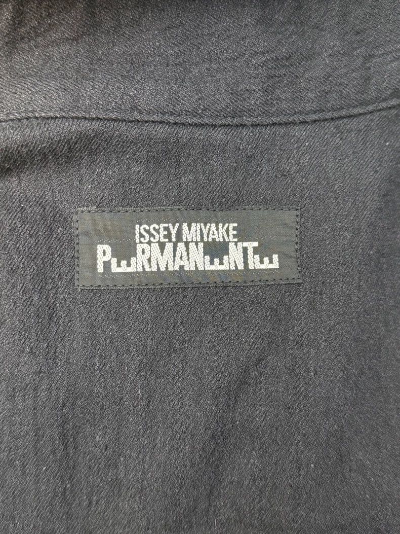 Issey Miyake Issey Miyake Black cotton-linen blended jacket Size M / US 6-8 / IT 42-44 - 4 Thumbnail