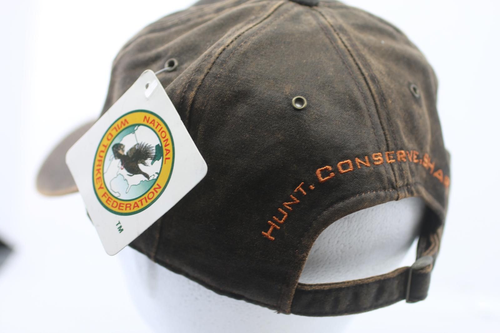 Other NWTF Wild Turkey Federation Distressed Cap Adjustable Hunt#2 Size ONE SIZE - 3 Thumbnail