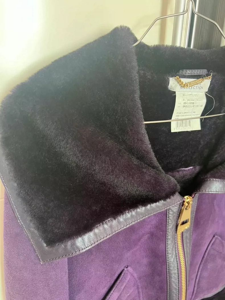 Versace Short fleece coat