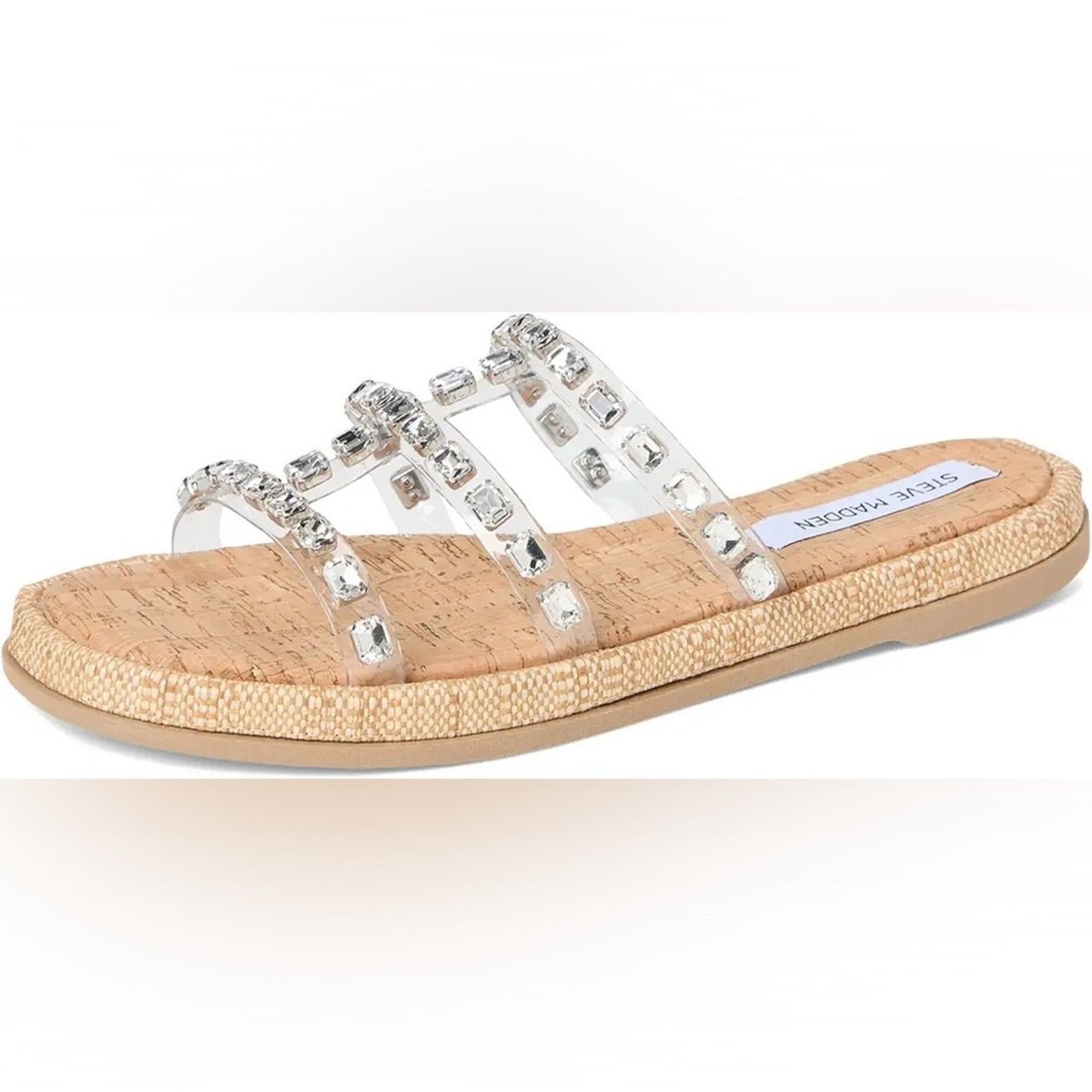 Steve Madden Steve Madden Women's Sandals with Clear and Silver Accents Size US 8 / IT 38 - 3 Thumbnail