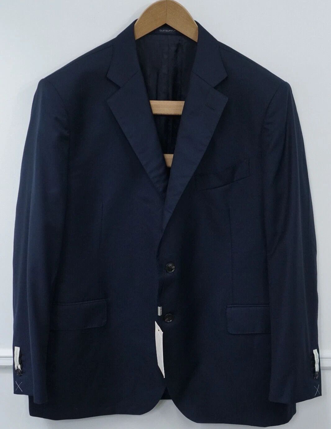 Suitsupply Men Suitsupply Blazer Lazio Wool S110 Navy Blue 114 UK/US48L Size 48L - 1 Thumbnail