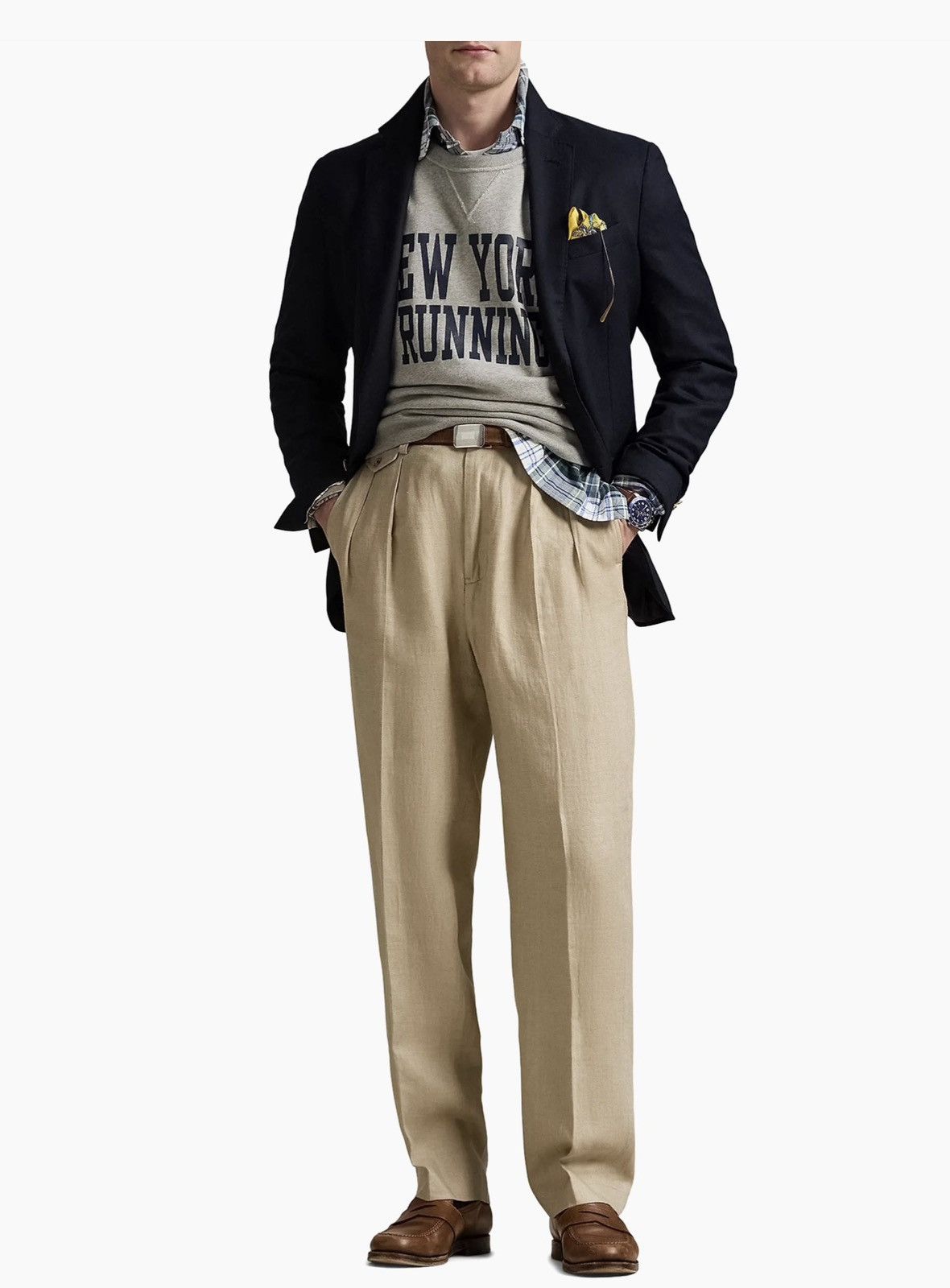 Polo Ralph Lauren Ralph Lauren Polo Whitman Relaxed Fit Herringbone Pant 34x32 Size US 34 / EU 50 - 1 Thumbnail