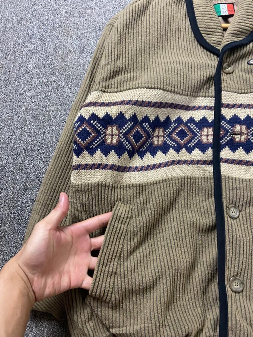 Gianni Valentino Gianni Valentino Corduroy Jacket with Pattern (204) Size US M / EU 48-50 / 2 - 7 Thumbnail