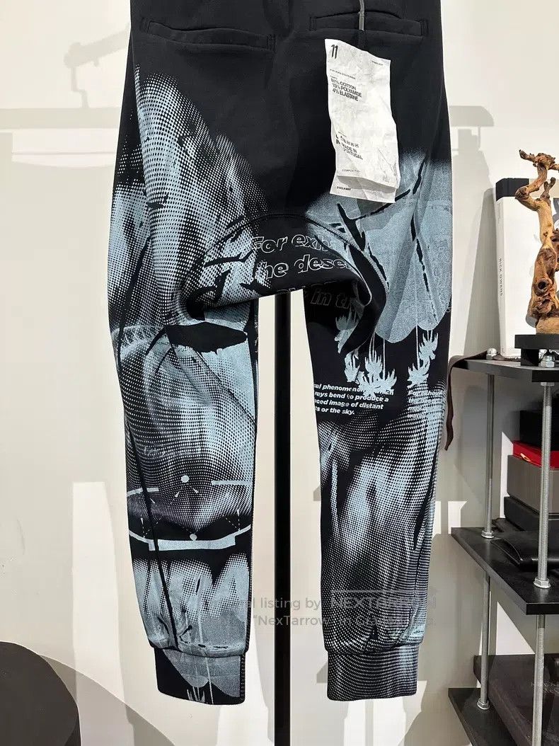 Boris Bidjan Saberi Boris Bidjan Saberi Size XXS P3C printed tapered sweatpants Size US 26 / EU 42 - 7 Thumbnail