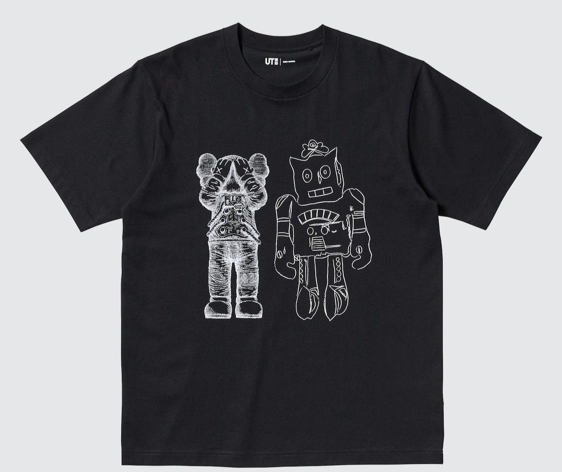 Andy Warhol × Kaws × Uniqlo Kaws Warhol Uniqlo Black Robot Tshirt New with tags size XS Size US XS / EU 42 / 0 - 1 Thumbnail