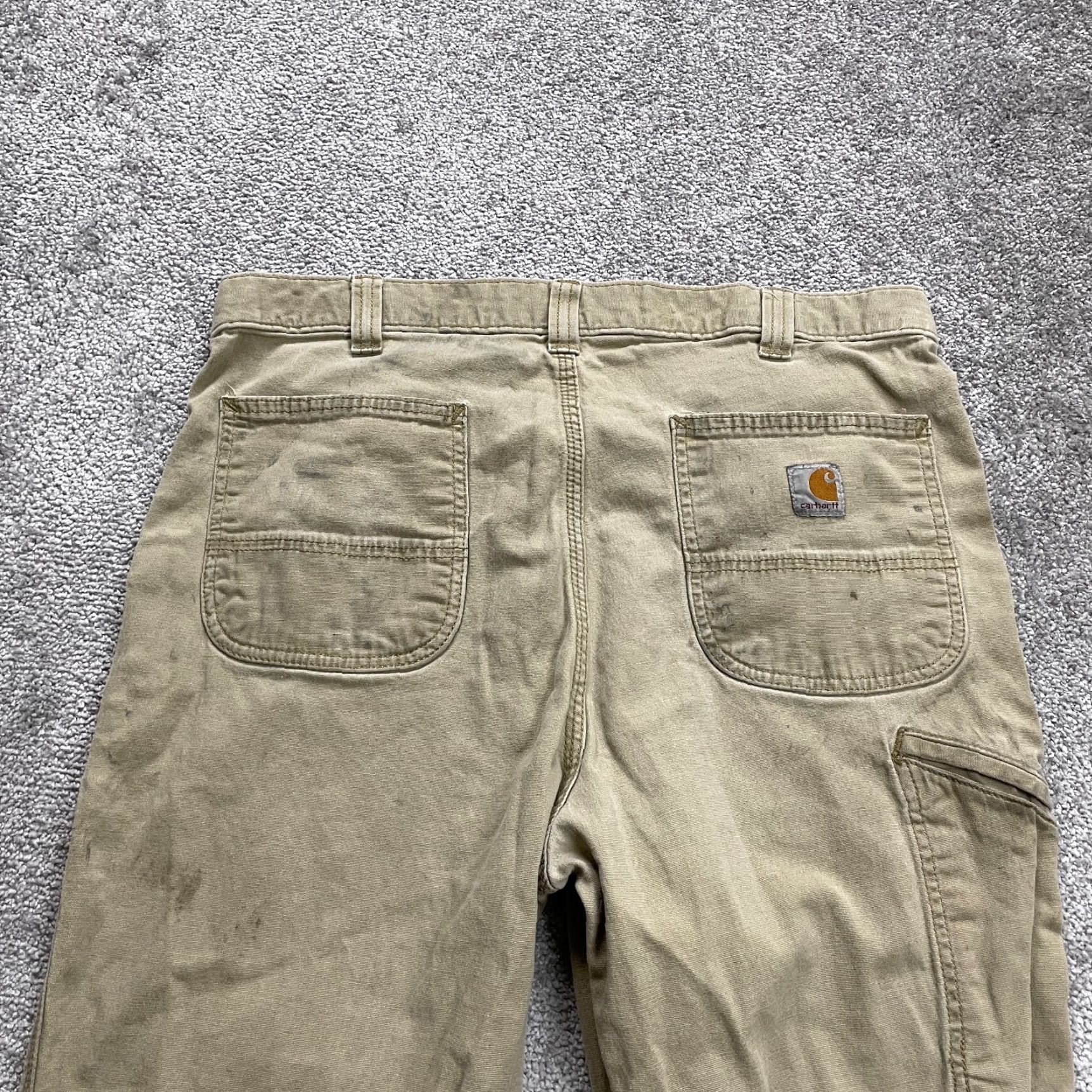 Carhartt Carhartt Relaxed Fit Carpenter Work Pants Mens 36x33 Brown Straight Leg Casual Size US 36 / EU 52 - 5 Thumbnail