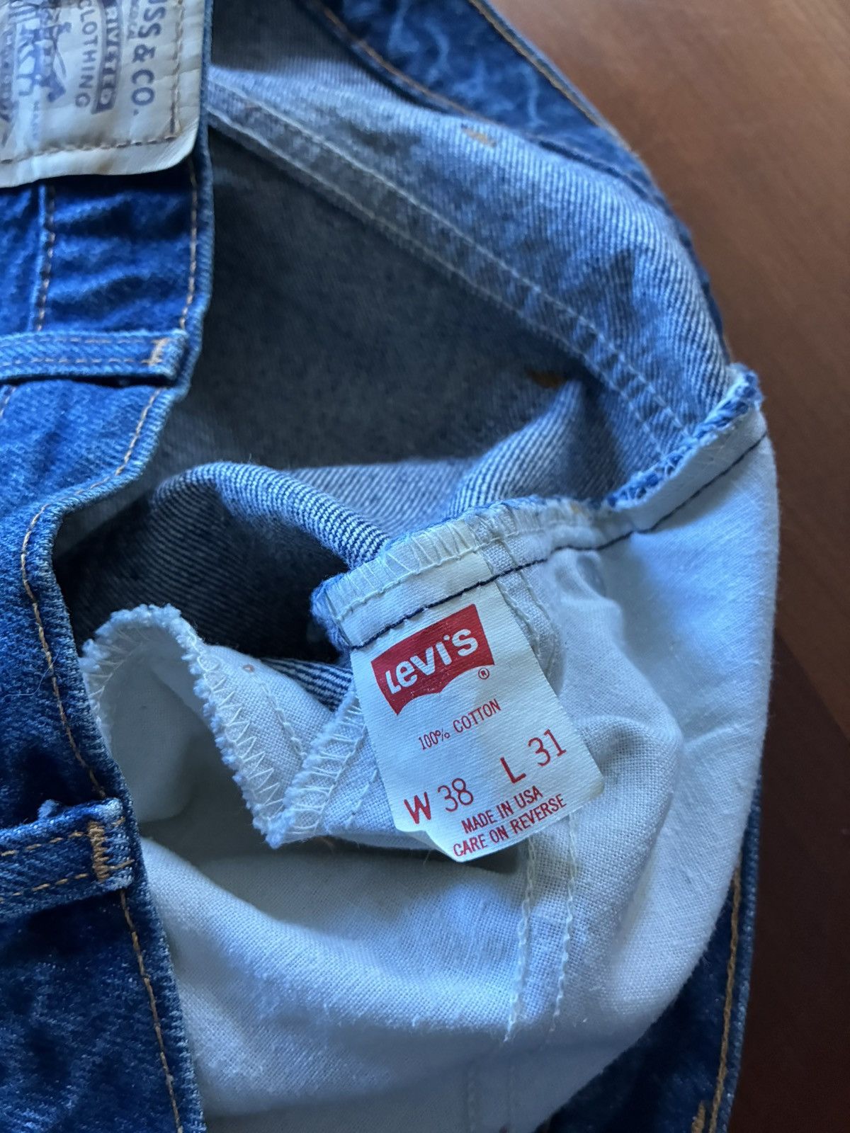 Levi's Vintage 80s Levis 509 orange tab denim jeans Size US 35 - 5 Thumbnail