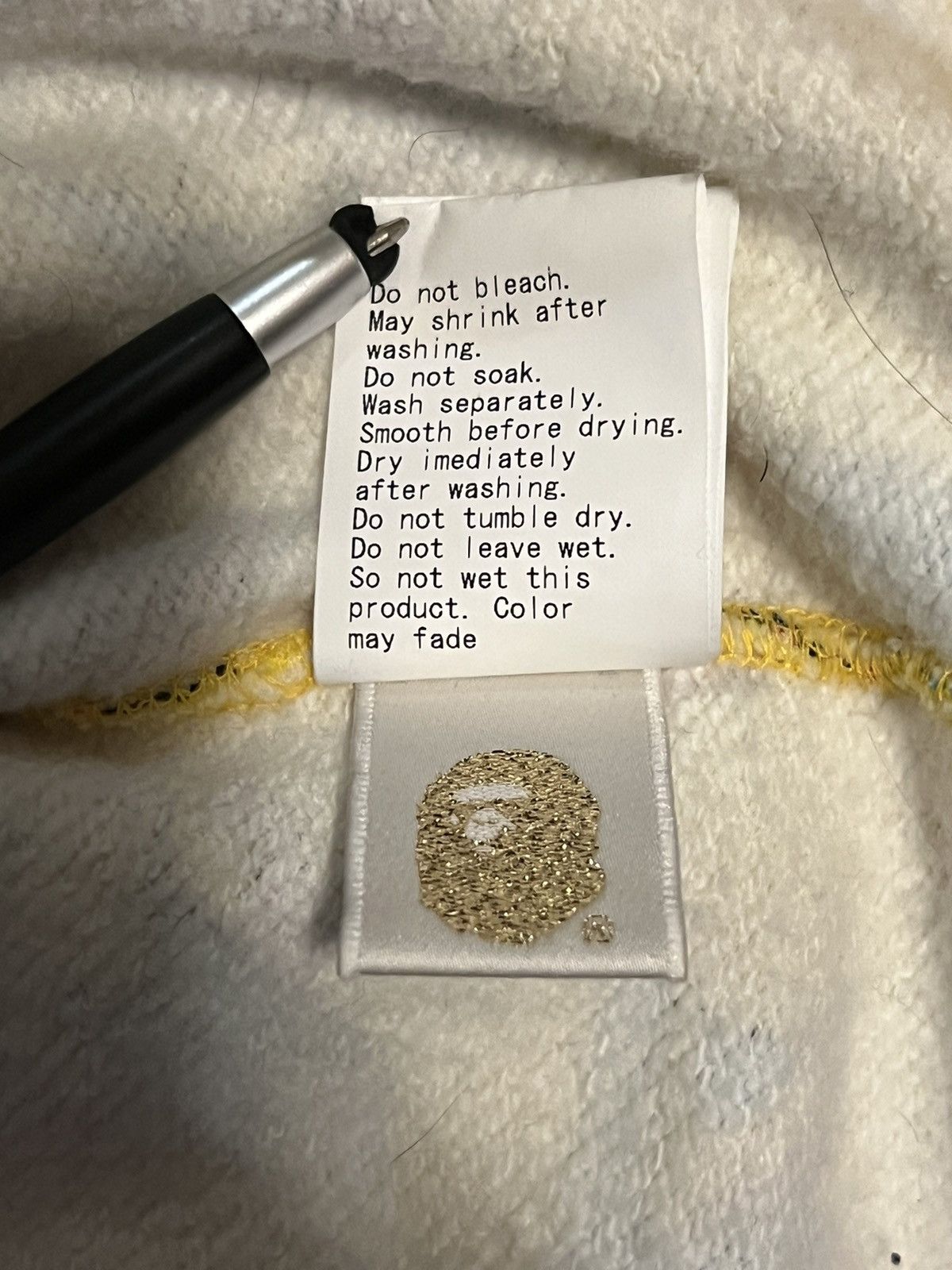 Bape Vintage Bape Baby Milo Yellow Monogram Hoodie Size US M / EU 48-50 / 2 - 9 Thumbnail