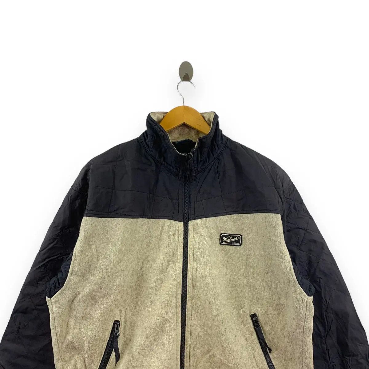 Vintage Vintage WOOLRICH Outdoor Fleece Windbreaker Jacket Size US M / EU 48-50 / 2 - 2 Thumbnail