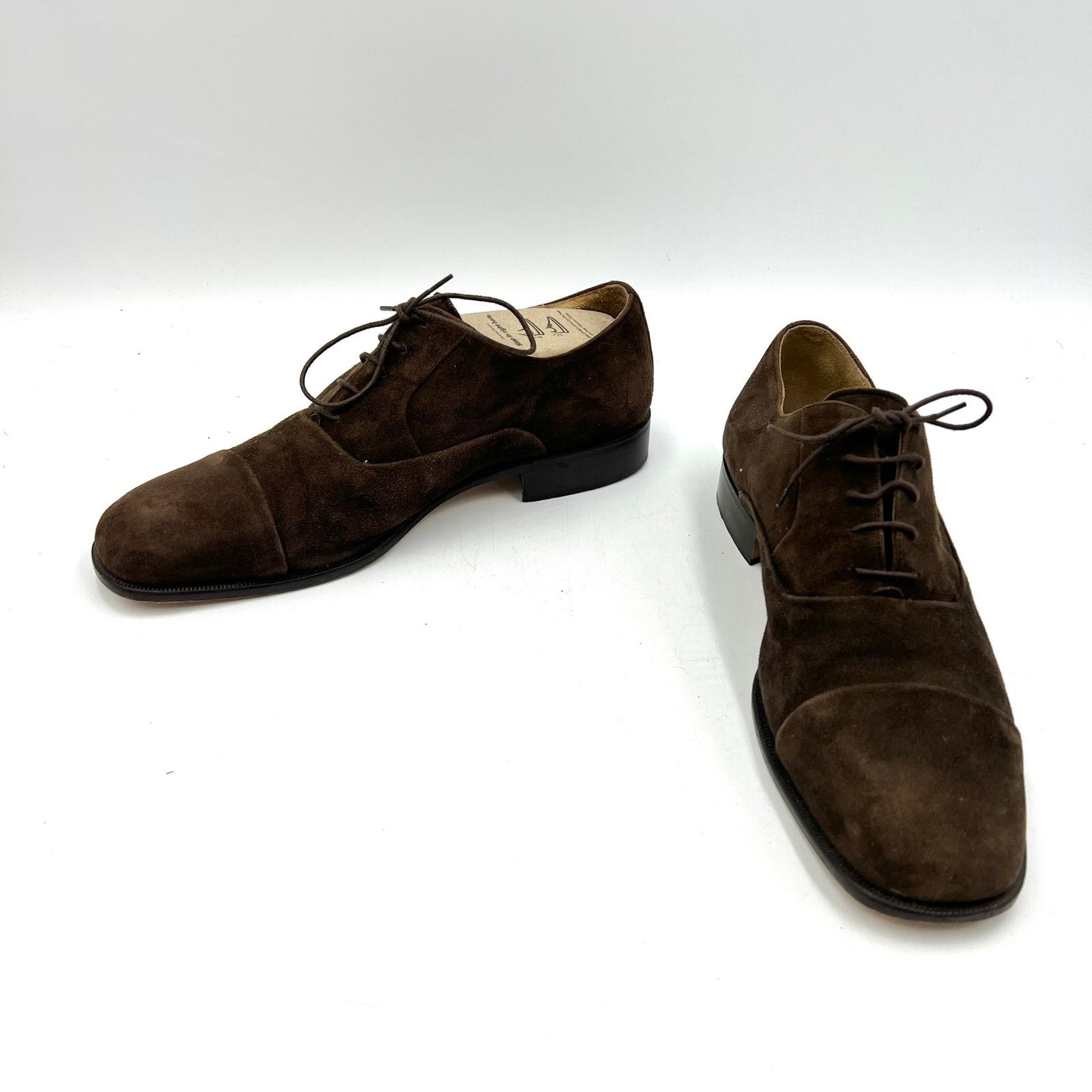 Other Steeple Gate Oxford Suede Brown Dress Shoe Leather Lace Up Size US 9 / EU 42 - 4 Thumbnail