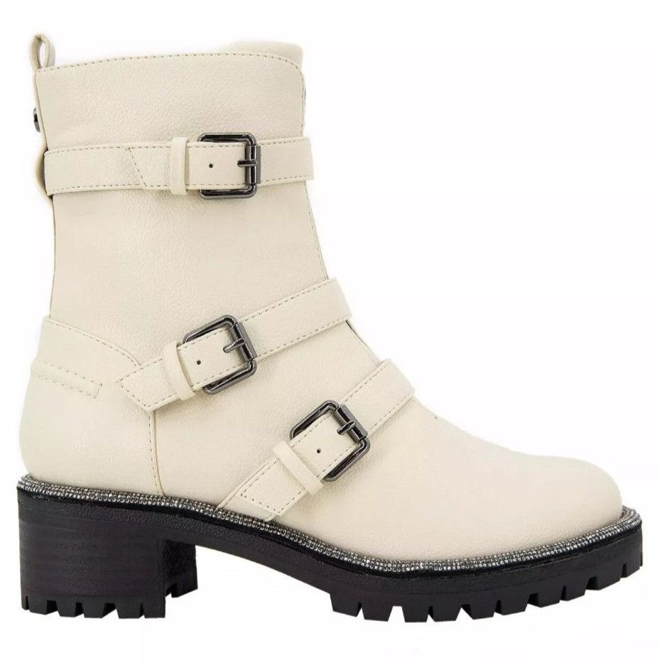 Kenneth Cole KENNETH COLE / Tate Briker Jewel / Lug Sole / Booties / Bone Size US 5.5 / IT 35.5 - 2 Thumbnail