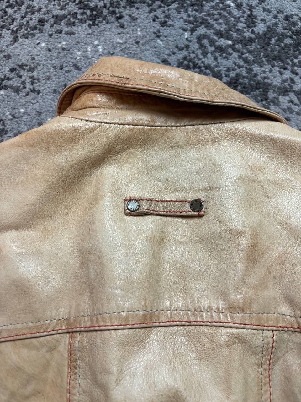River Island Vintage Y2K River Island Leather Knitted Avantgarde Jacket Size XL / US 12-14 / IT 48-50 - 8 Thumbnail
