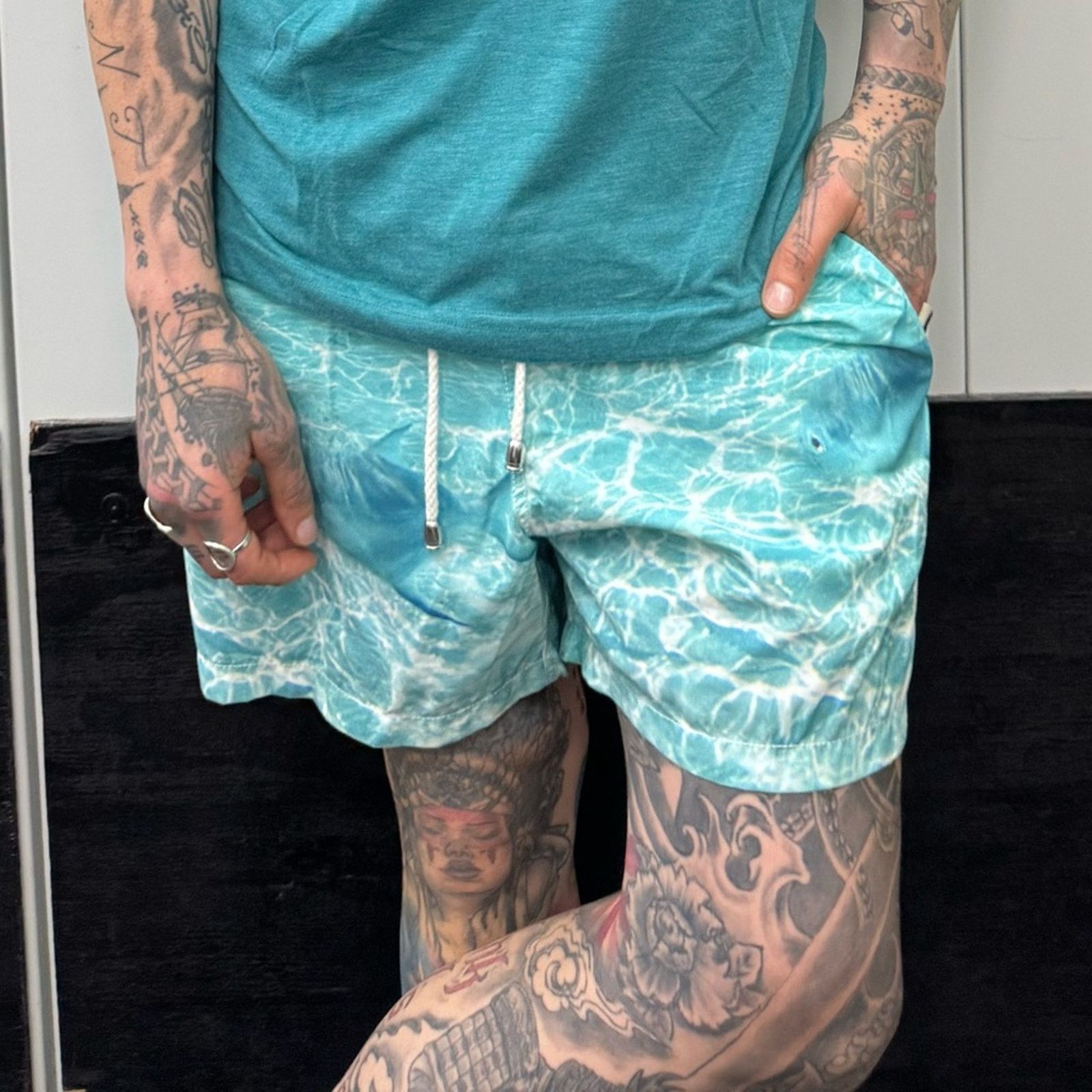 Other NWT Van Laack Men's Oceanic Blue Swim Trunks Size M Size US 32 / EU 48 - 10 Thumbnail