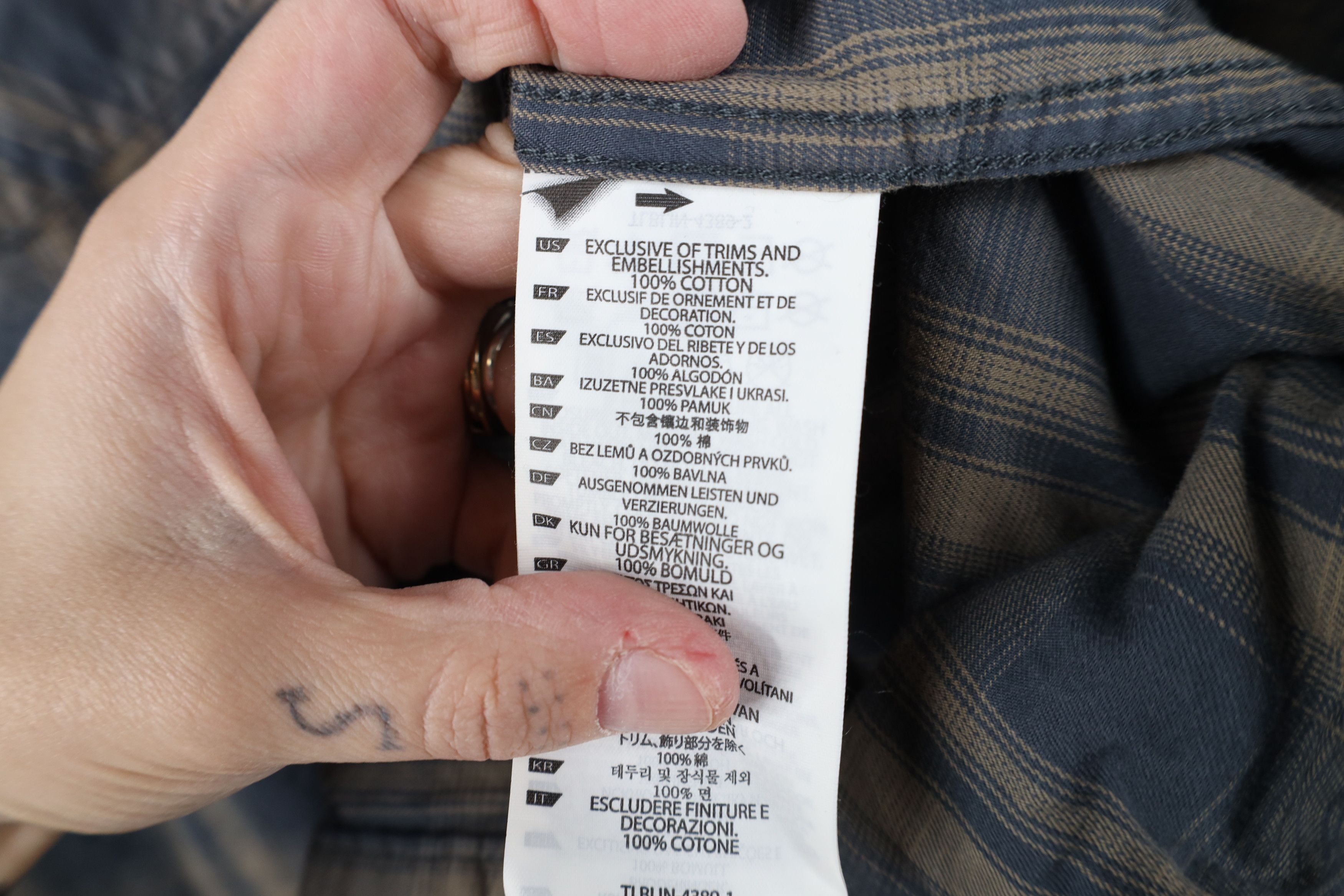 Vintage 5.11 Tactical Series Flannel Snap Button Shirt Plaid Gray Size US L / EU 52-54 / 3 - 10 Thumbnail
