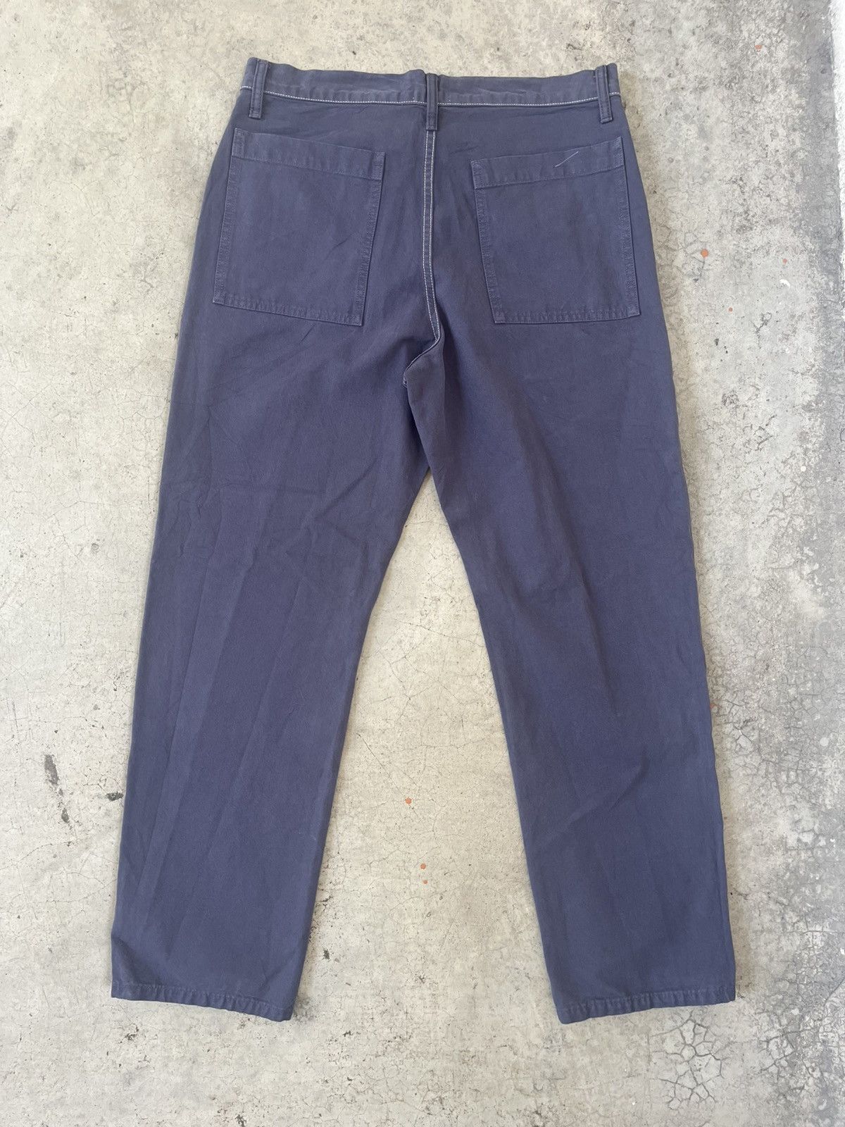Save Khaki United Save khaki united Blue Faded Japanese Workwear Pants Size US 32 / EU 48 - 7 Thumbnail