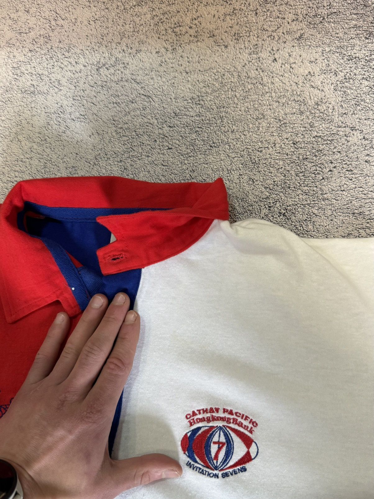 Vintage Vintage Hong Kong Rugby Sevens 1991 Jersey Polo HKRFU Shirt Size US L / EU 52-54 / 3 - 15 Thumbnail