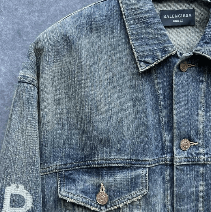 Balenciaga Balenciaga Denim Jacket Size US XXS / EU 40 - 5 Thumbnail