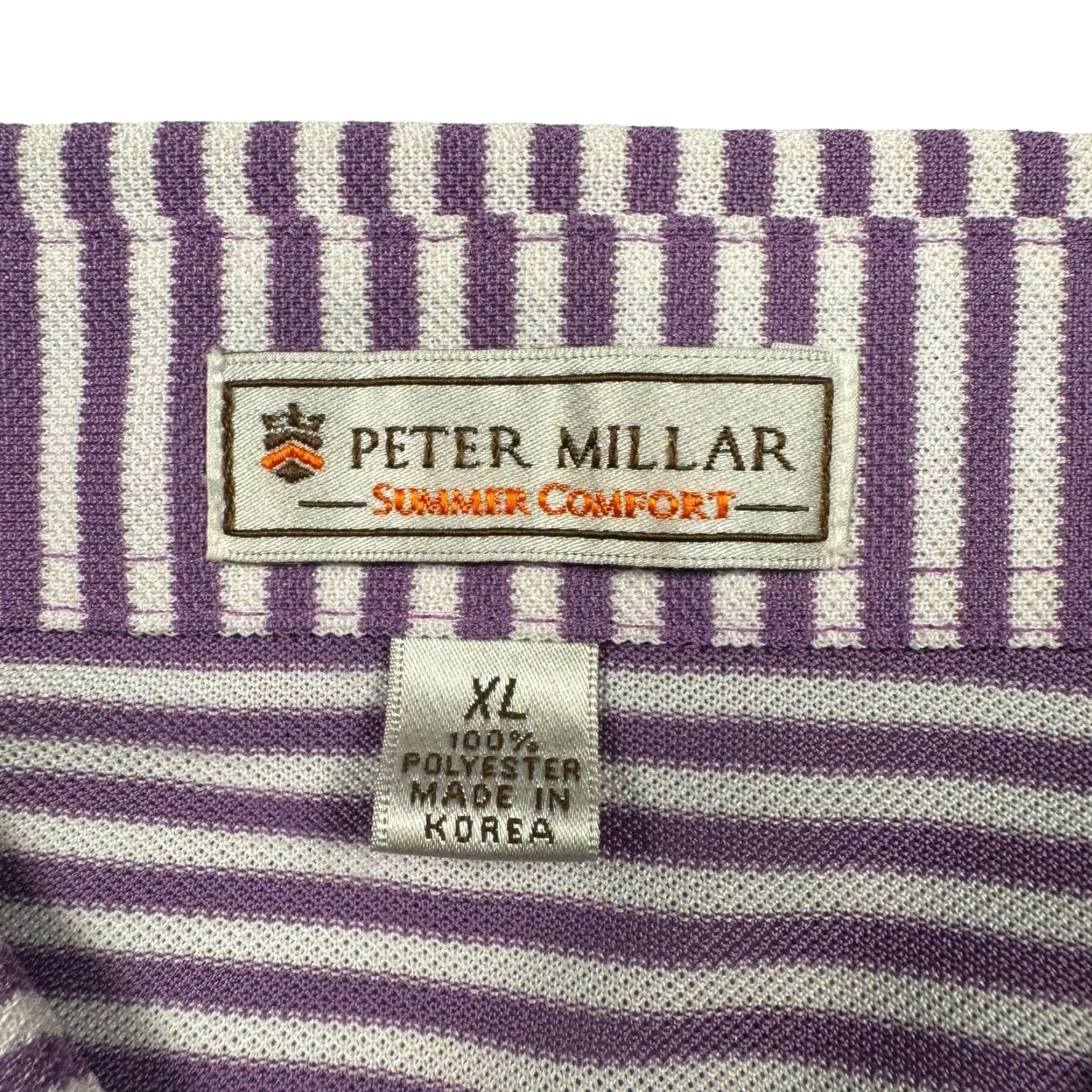 Peter Millar Peter Millar Summer Comfort Polo Mens XL Short Sleeve Striped Preppy Casual Golf Size US XL / EU 56 / 4 - 7 Thumbnail