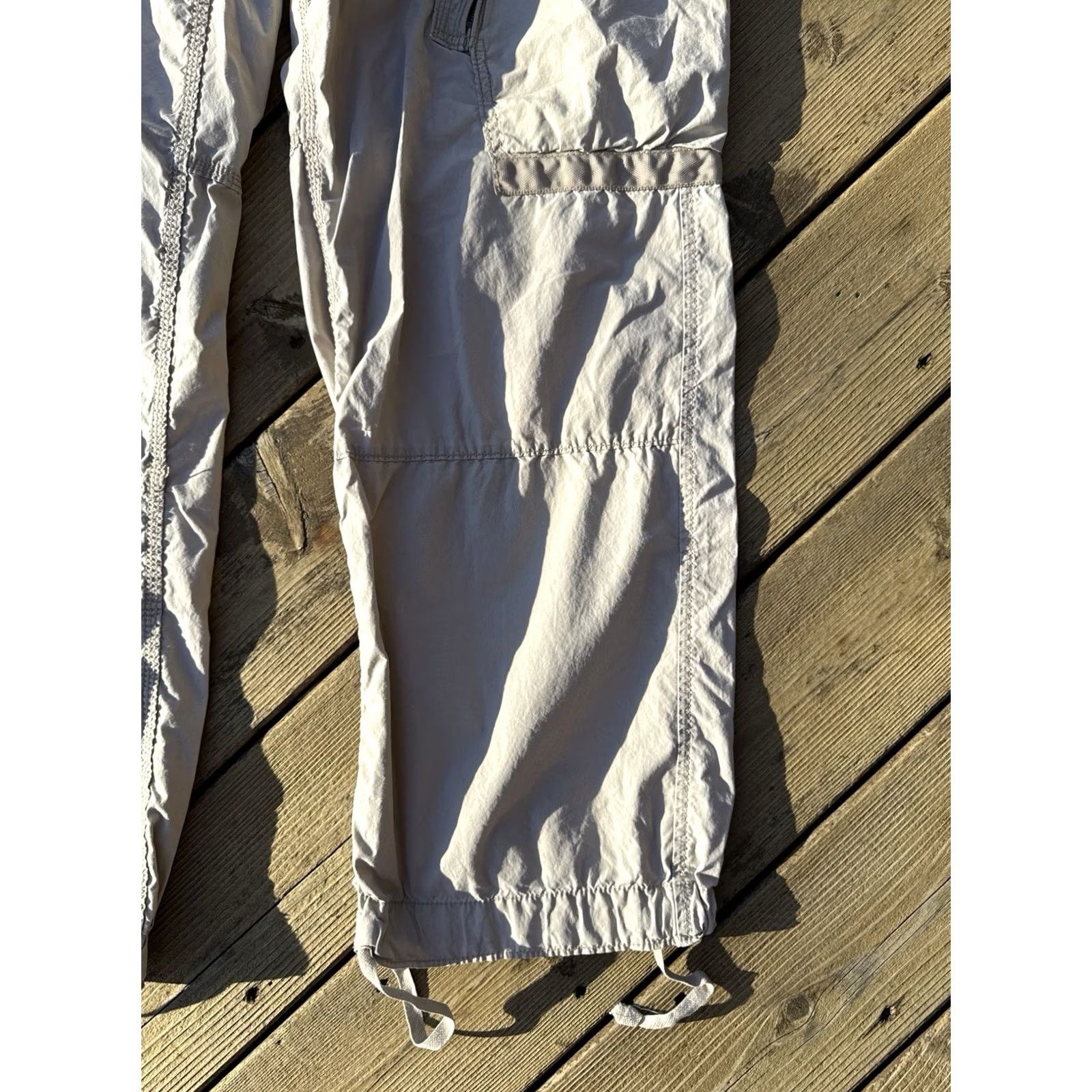 Gap Vintage Gap Cargo Tech Pants Mens 35x32 Khaki Multi Pocket Gorpcore Pants Size US 35 - 3 Thumbnail