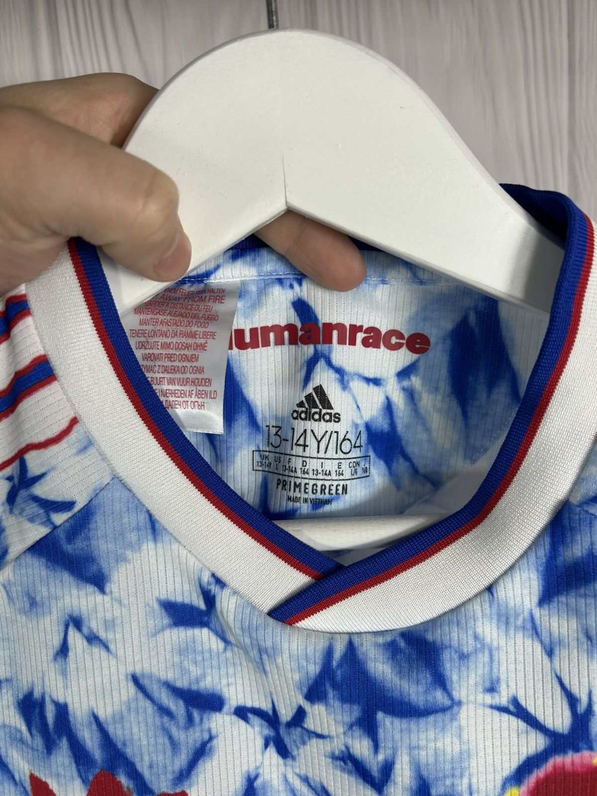 Adidas Adidas Manchester United Humanrace Soccer Jersey Size 13/14Y Size US L / EU 52-54 / 3 - 7 Thumbnail