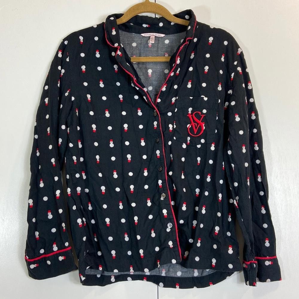 Designer Victoria's Secret l Dreamer Snowman Pajama Top XS Size ONE SIZE - 2 Thumbnail