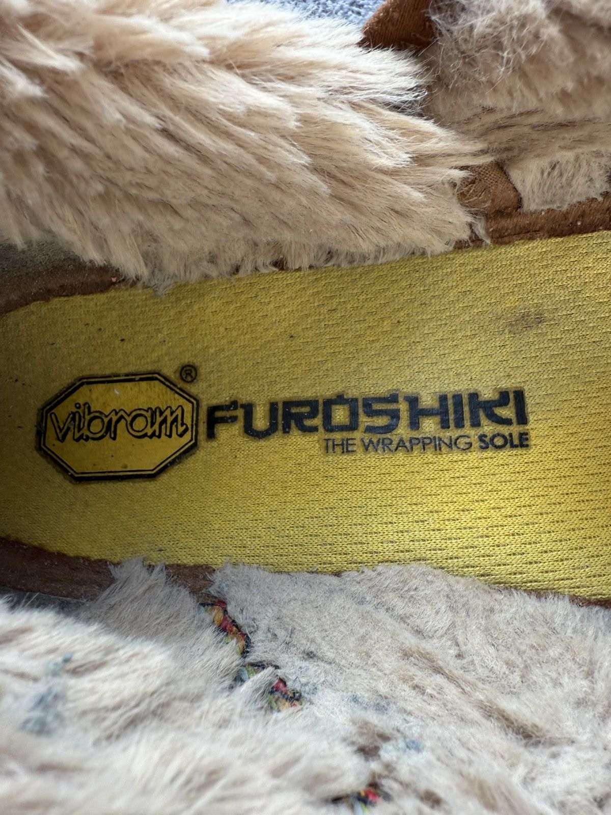 Japanese Brand Rare Furoshiki Vibram Y2K Fur Suede Japanese Shoes Size38-39 Size US 6.5 / EU 39-40 - 4 Thumbnail