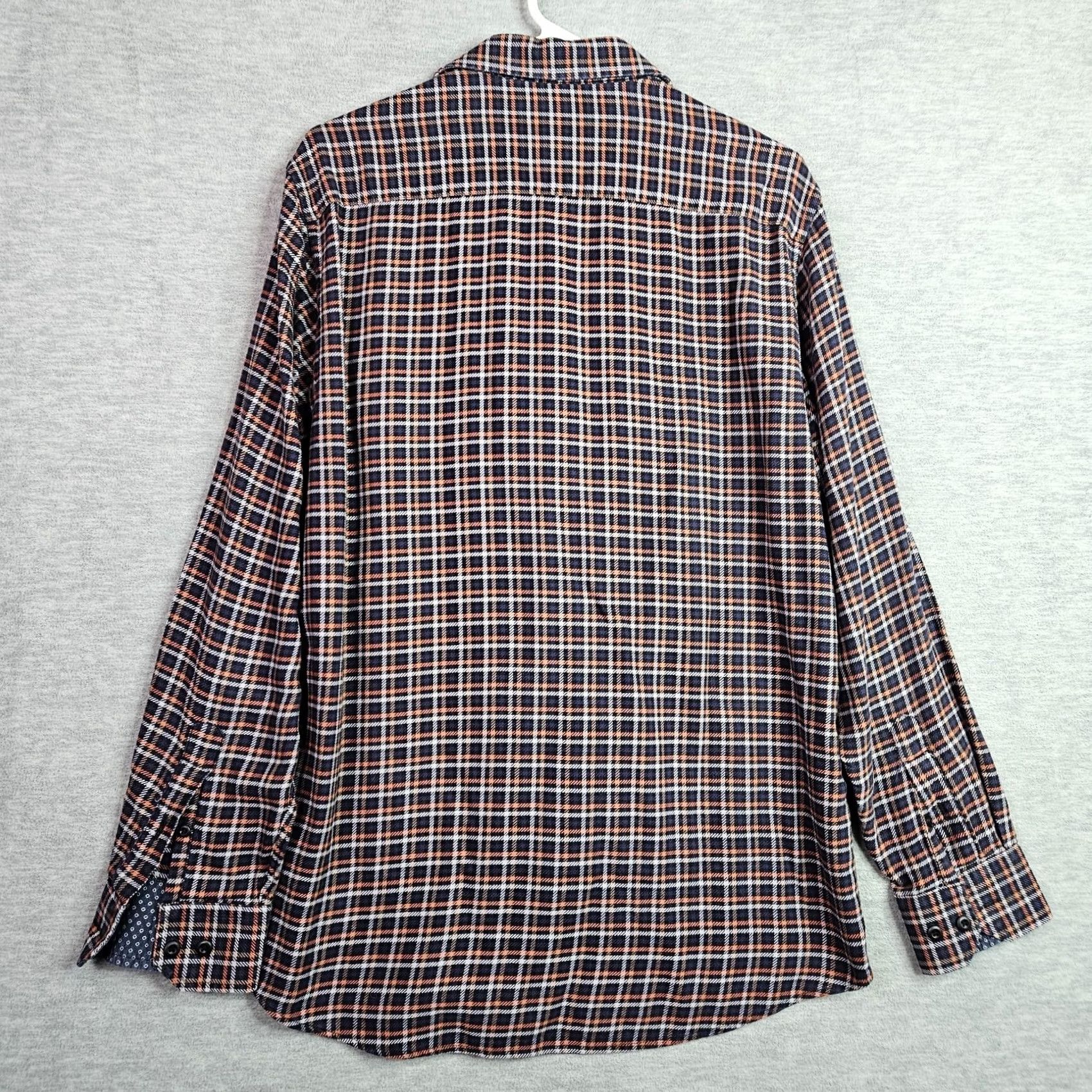 Johnston & Murphy Johnston & Murphy Plaid Shirt Men’s M Long Sleeve Button Up 100% Cotton Size US M / EU 48-50 / 2 - 2 Thumbnail