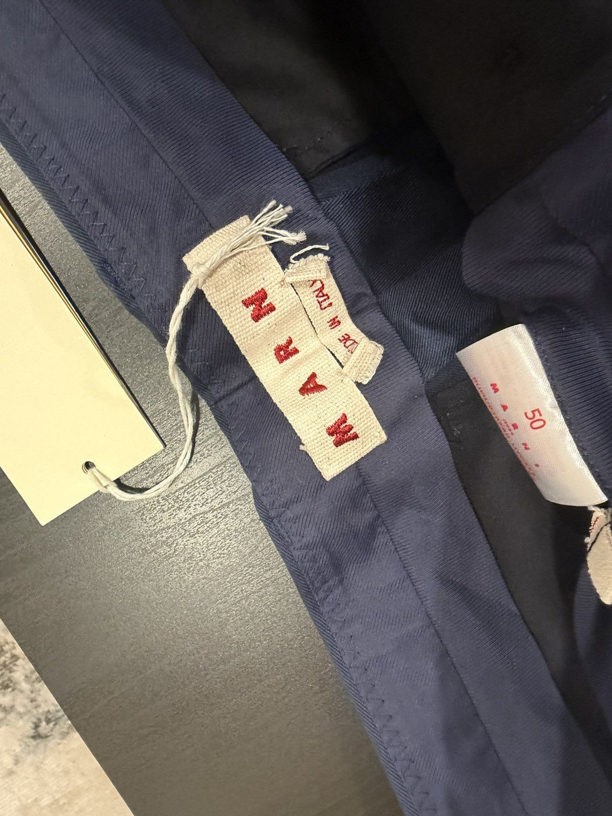 Marni Marni Blue Organic Gabardine Trousers Size US 40 / EU 56 - 3 Thumbnail