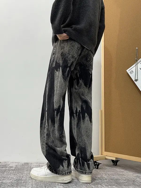 Japanese Brand × Jean Retro loose tie dye micro flared jeans Size US 32 / EU 48 - 3 Thumbnail