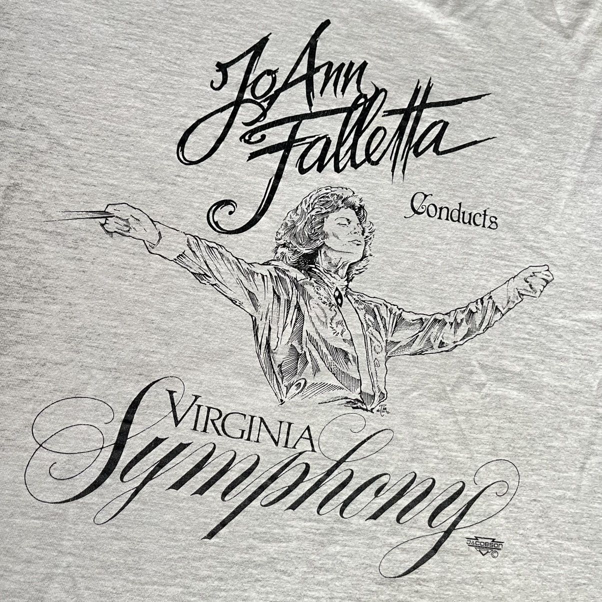 Vintage Vintage 90s JoAnn Falletta Classical Conductor Logo T Shirt Size US S / EU 44-46 / 1 - 3 Thumbnail