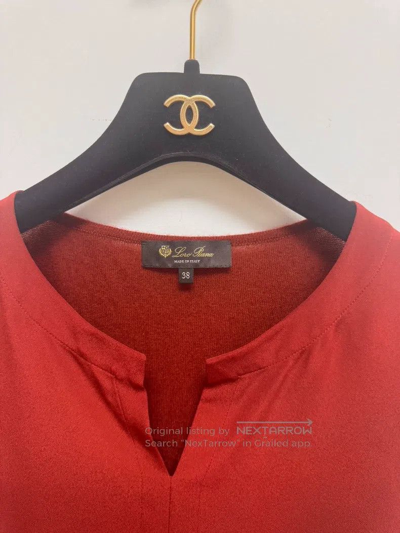 Loro Piana Loro Piana Deep Burgundy Silk and Cashmere Knit Sweater Size XS / US 0-2 / IT 36-38 - 4 Thumbnail