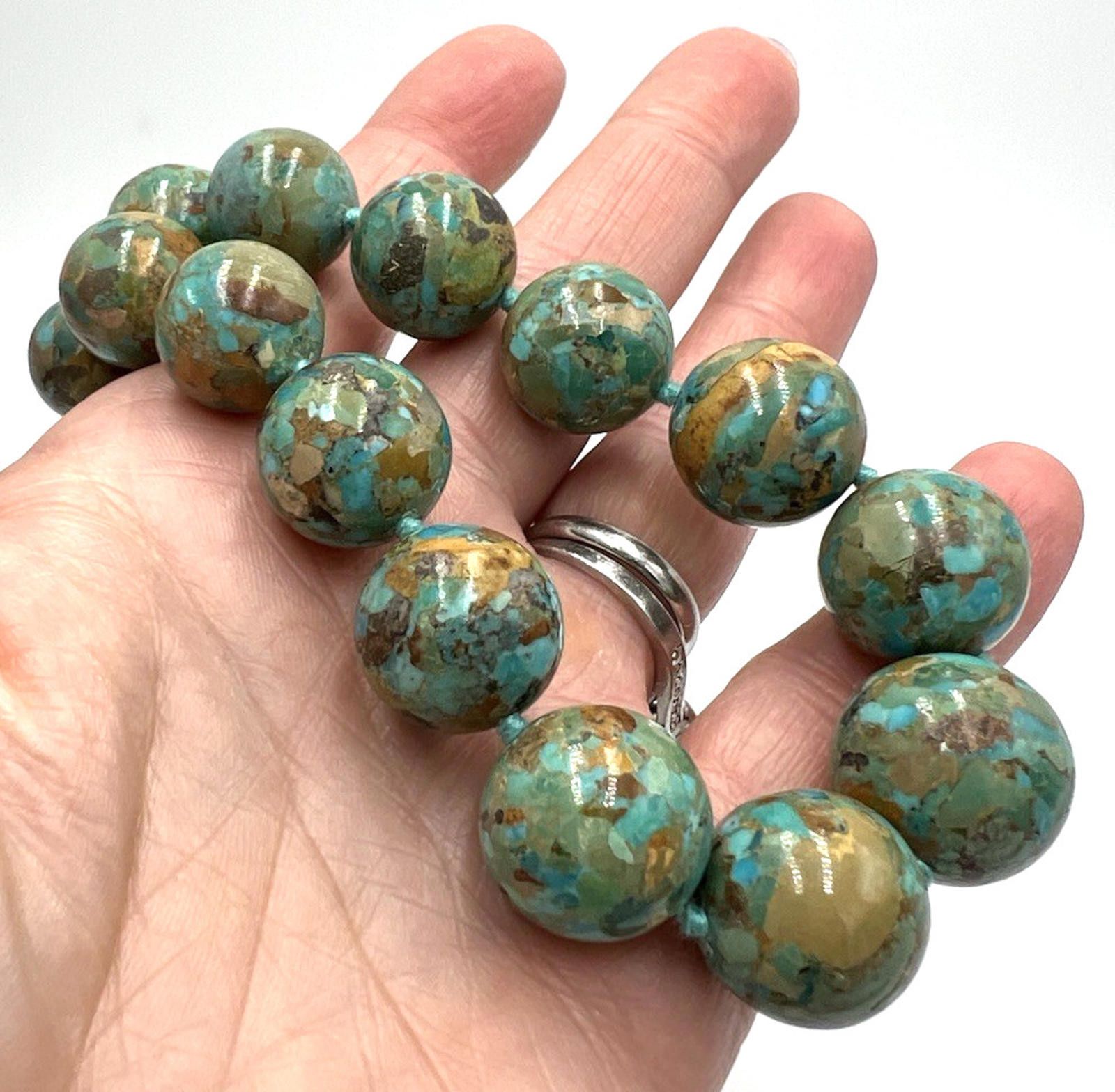 Other Dennis Kalisteo Navajo Turquoise Sterling Silver Necklace Size ONE SIZE - 4 Thumbnail