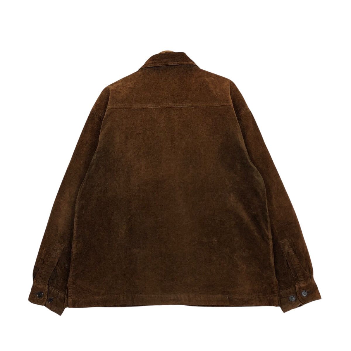 Japanese Brand 📌Rich Brown Vintage Zipper Chore Jacket Uniqlo Issey Miyake Size US M / EU 48-50 / 2 - 9 Thumbnail