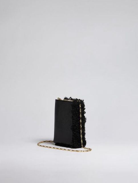 Marni o1w1db11024 Size: OS / Shearling Logo-Print Crossbody Bag Size ONE SIZE - 2 Thumbnail