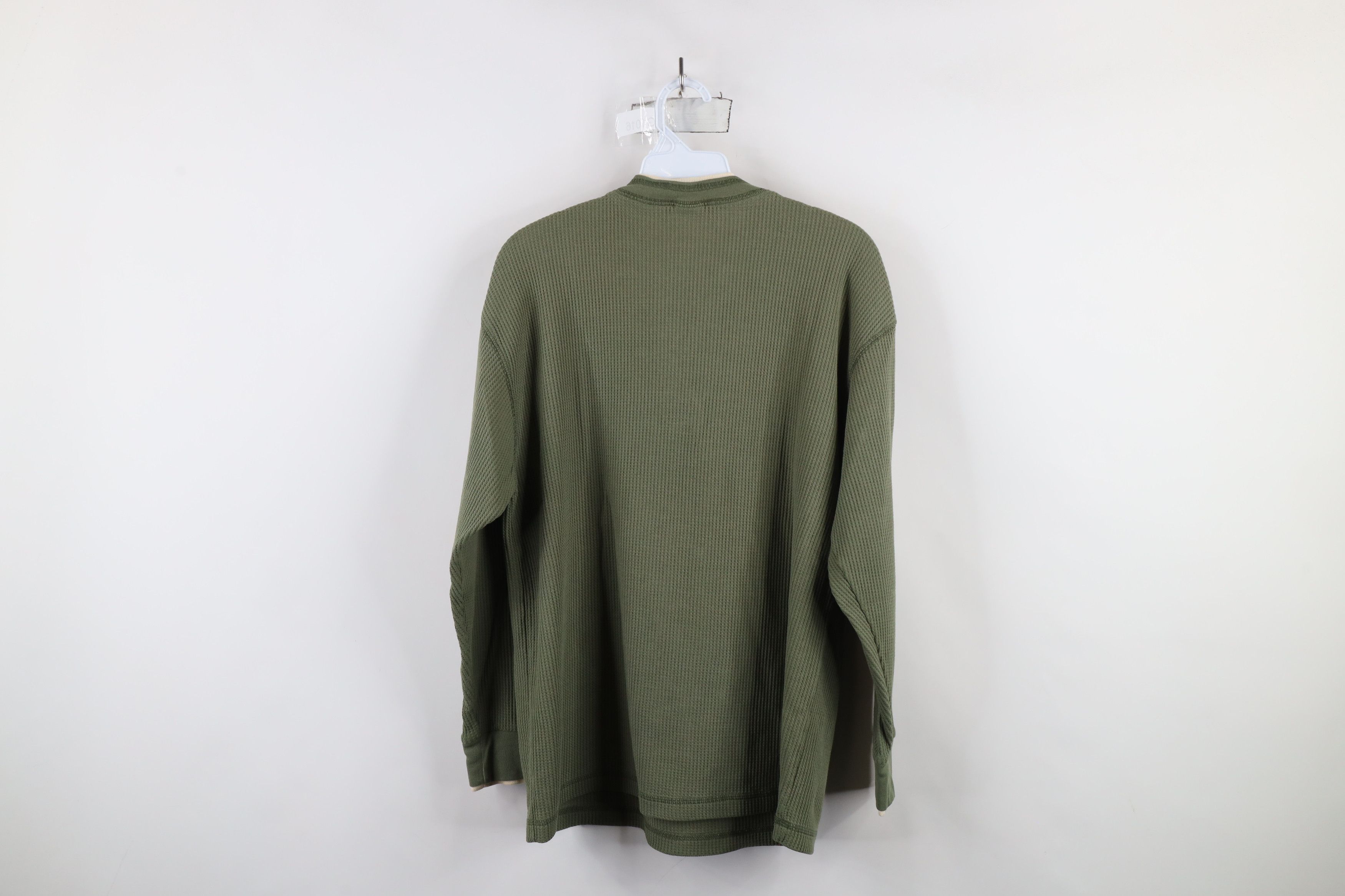 Vintage Vintage 90s Streetwear Layered Thermal Waffle Knit T-Shirt Size M / US 6-8 / IT 42-44 - 10 Thumbnail