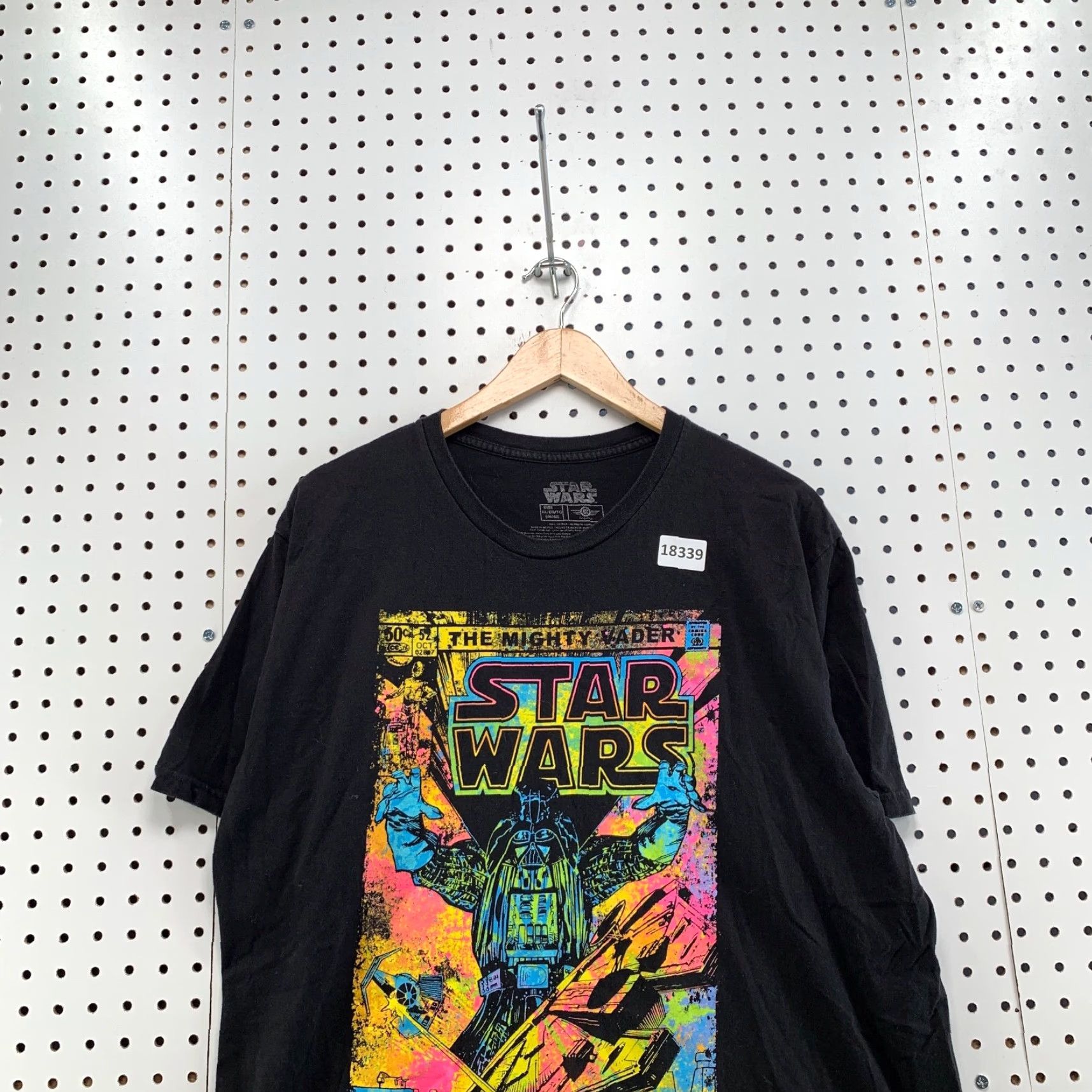 Star Wars Star Wars The Might Darth Vader Comic Shirt Black Colorful Graphic Adult L Mens Size US L / EU 52-54 / 3 - 5 Thumbnail