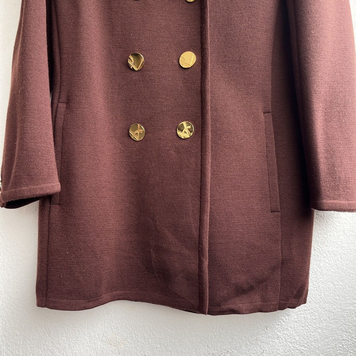 Yves Saint Laurent RARE VINTAGE YVES SAINT LAURENT WOOL DOUBLE BREASTED COAT Size US M / EU 48-50 / 2 - 10 Thumbnail