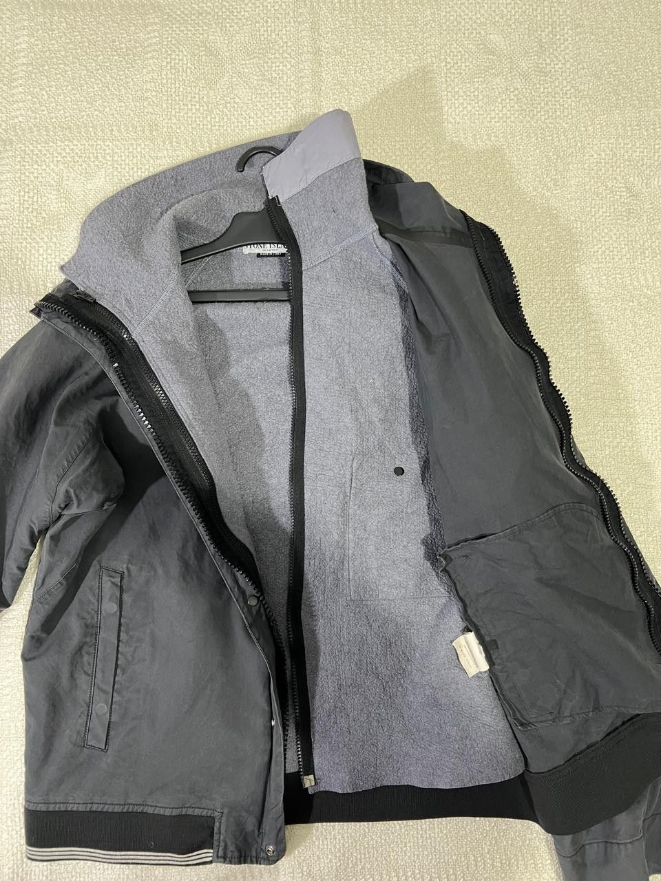 Stone Island × Vintage Stone island 2005 Duel Layer Ventile Spellout Jacket Size US L / EU 52-54 / 3 - 6 Thumbnail