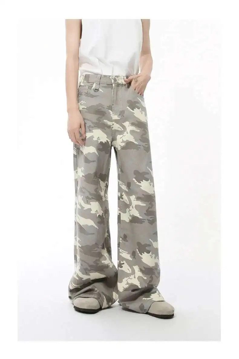 Japanese Brand Baggy Wide Leg Camo Jeans Size US 34 / EU 50 - 4 Thumbnail