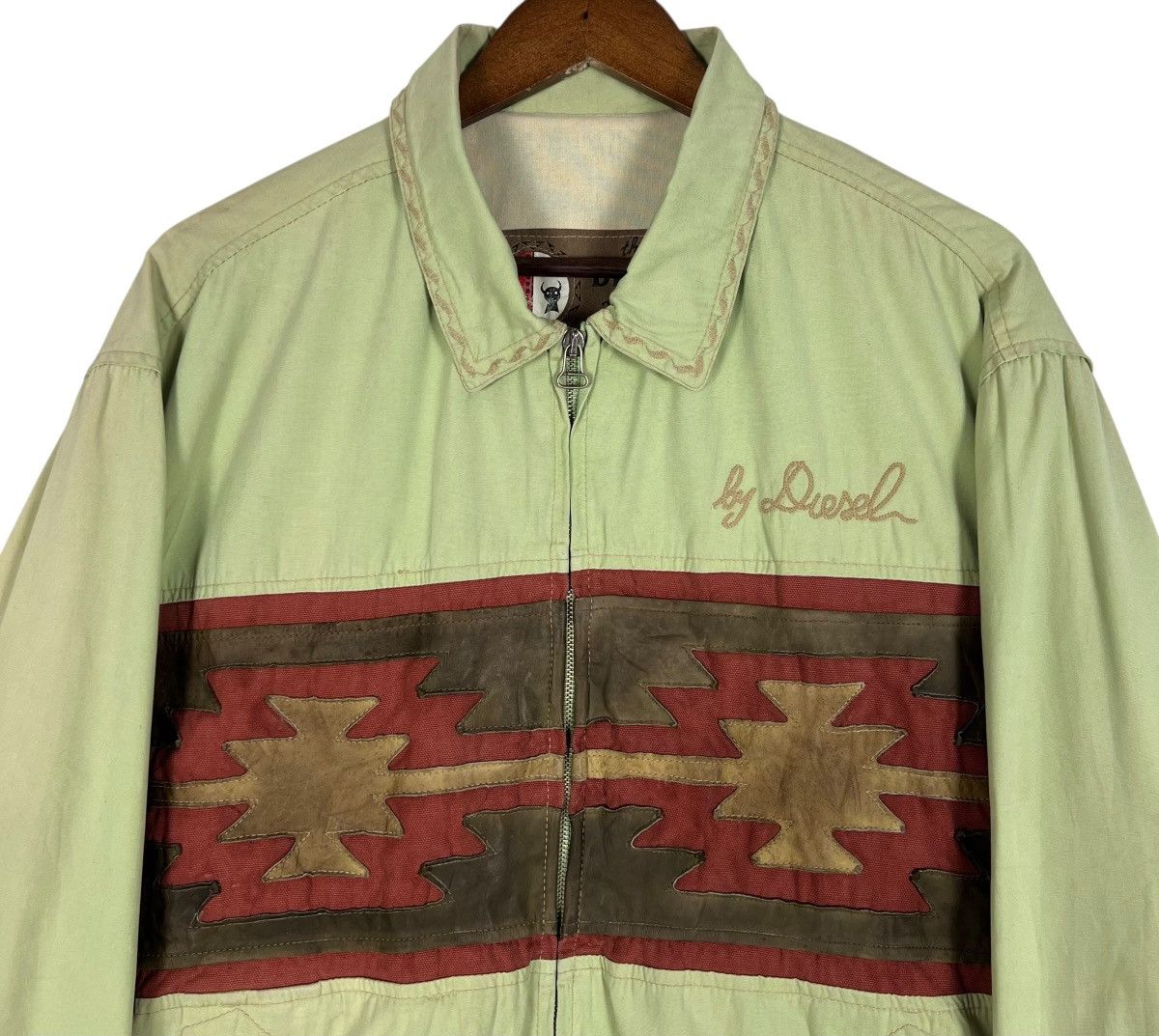 Diesel 90s Vintage DIESEL LEATHER TRIBE Jacket Size US L / EU 52-54 / 3 - 5 Thumbnail