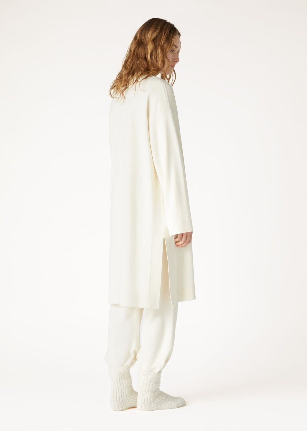 Loro Piana o1w1db10825 FAO4529 Cocooning Cardigan in White Size S / US 4 / IT 40 - 5 Thumbnail