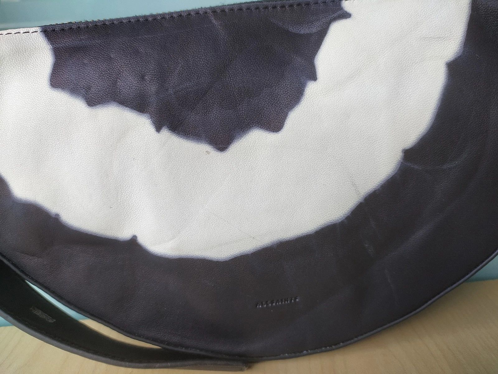 Allsaints AllSaints Leather Half Moon Crossbody Bag FTP / 8017 Size ONE SIZE - 12 Thumbnail
