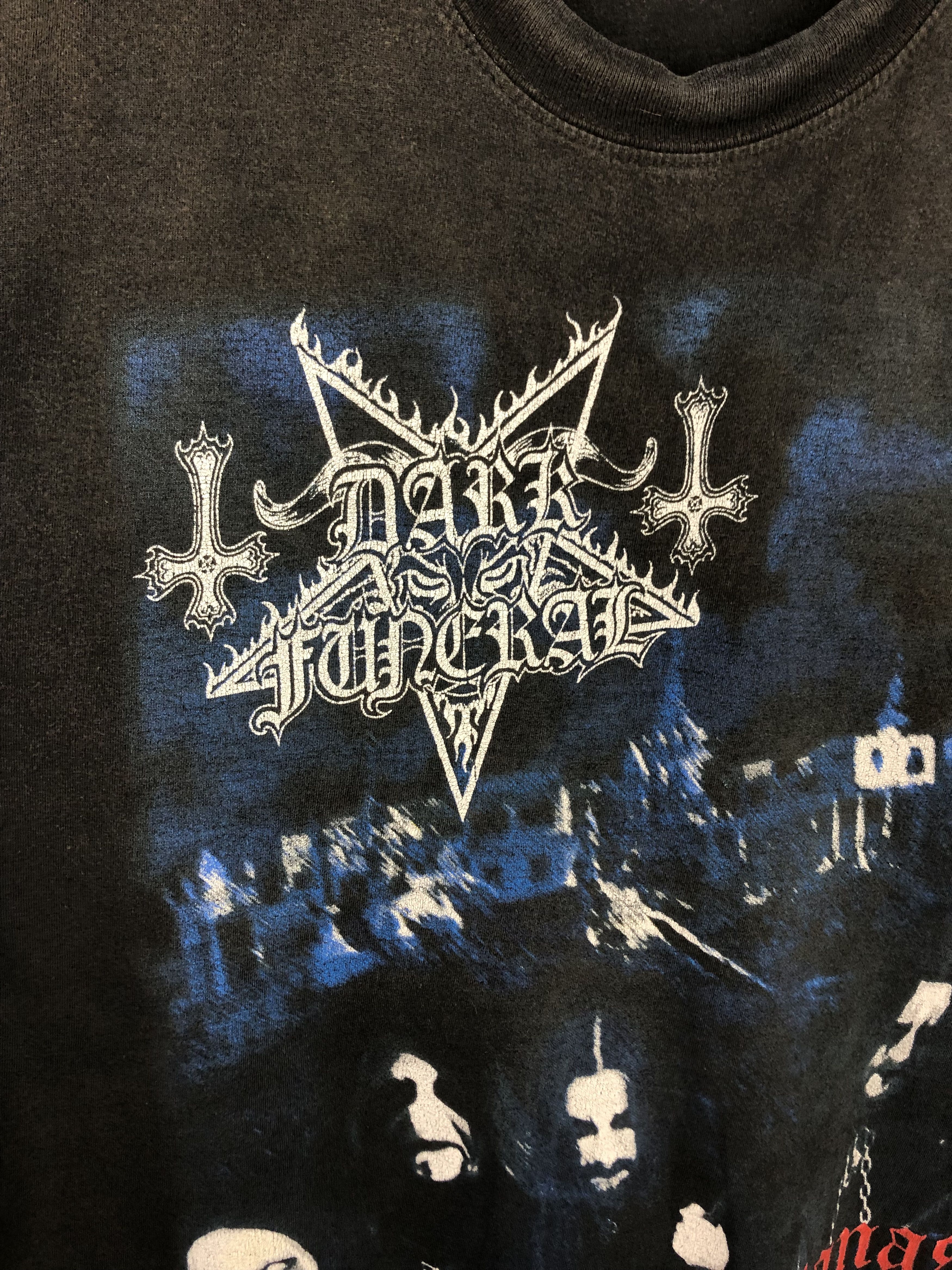 Band Tees × Vintage Vintage Dark Funeral Vobiscum Satanas Death Metal Shirt Tee Size US XL / EU 56 / 4 - 5 Thumbnail